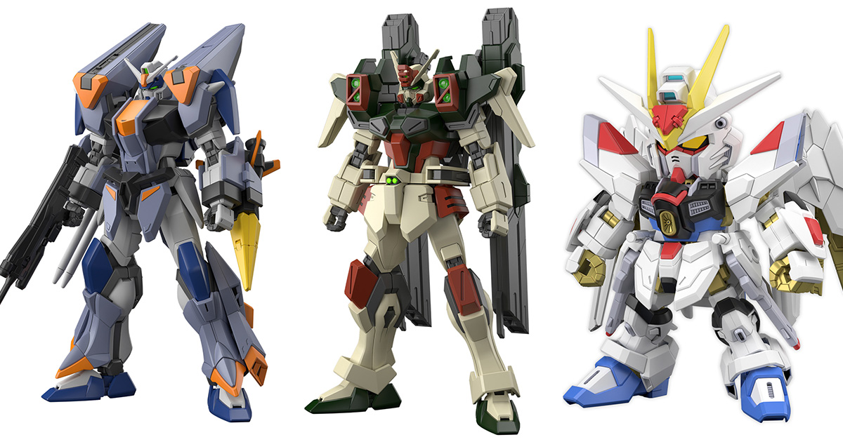 The Hg Duel Blitz Gundam Hg Lightning Buster Gundam And Sdcs Mighty