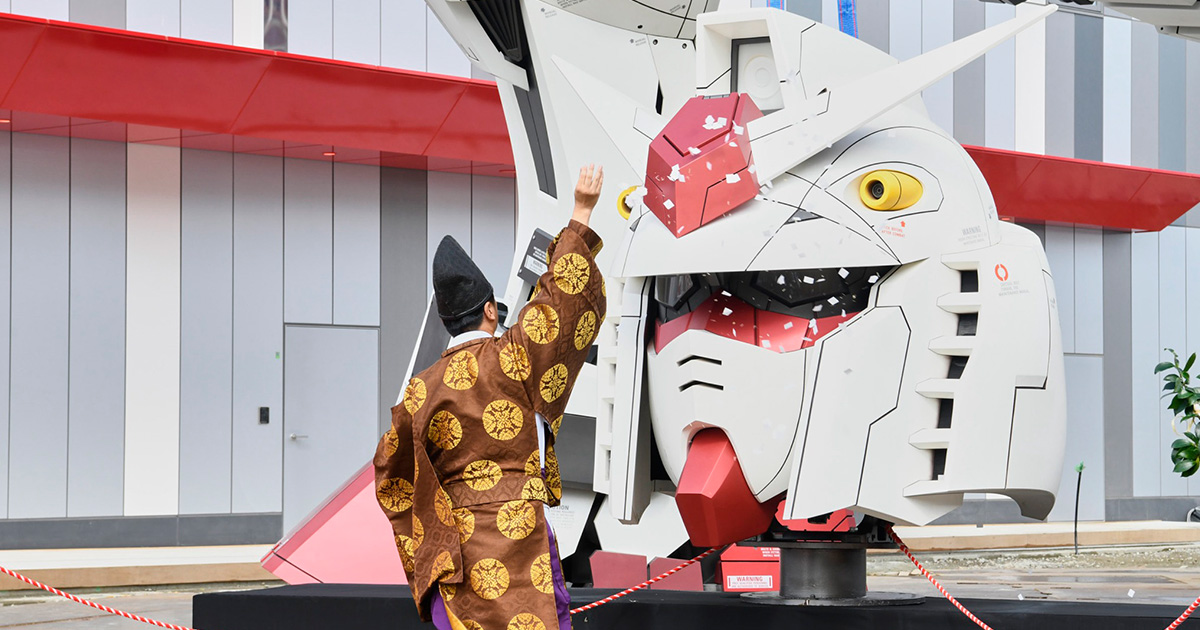 The Life Sized Gundam Statue At The Expo 2025 GUNDAM NEXT FUTURE