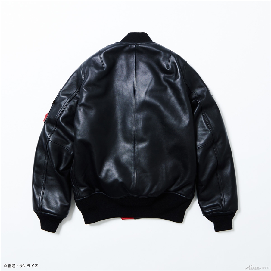 Leather MA-1 Jacket Made Through Collaboration with ALPHA 