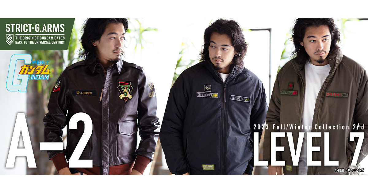 A-2 Leather Jacket & LEVEL7 Jacket in STRICT-G. ARMS 2023F/W 