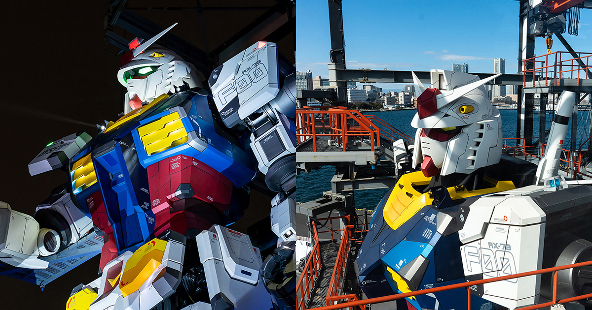 The giant Gundam in Yokohama will be staying until March 2024
