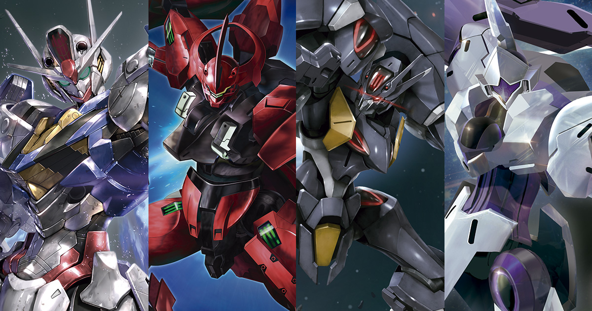 Super Metallic Posters Featuring Mobile Suit Gundam THE WITCH FROM ...