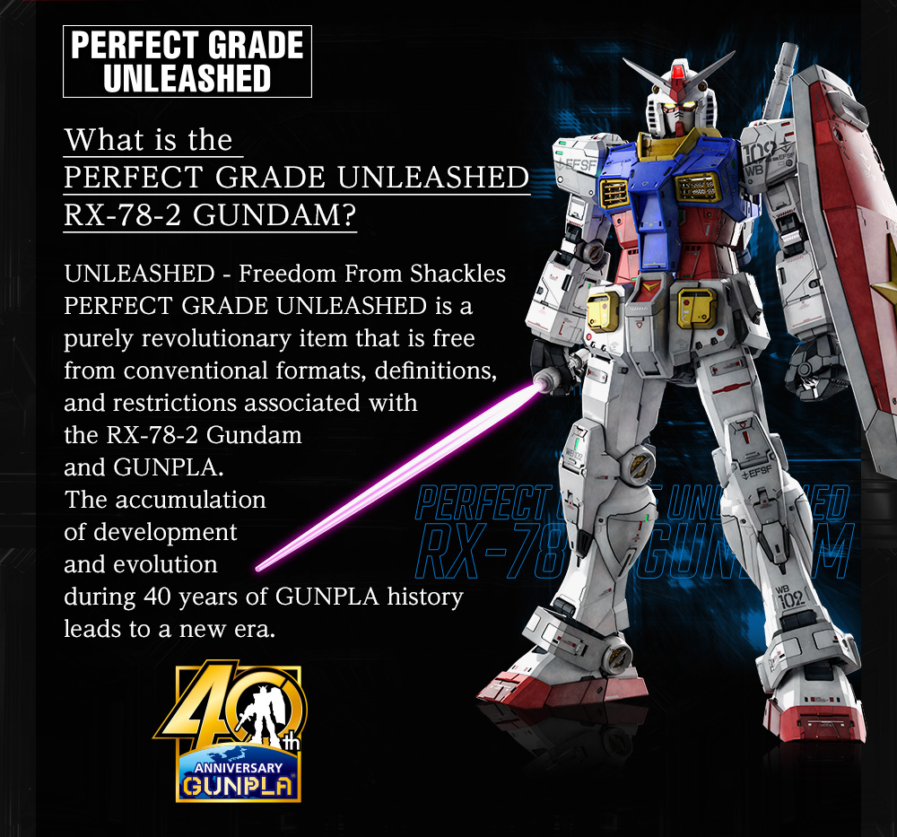 Bandai Perfect Grade Unleashed PGU RX-78-2 Gundam 2.0