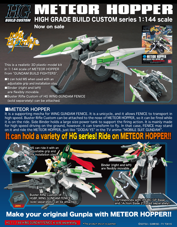 Bandai 185155 HGBC 004 Meteor Hopper 1/144 Plastic Model 